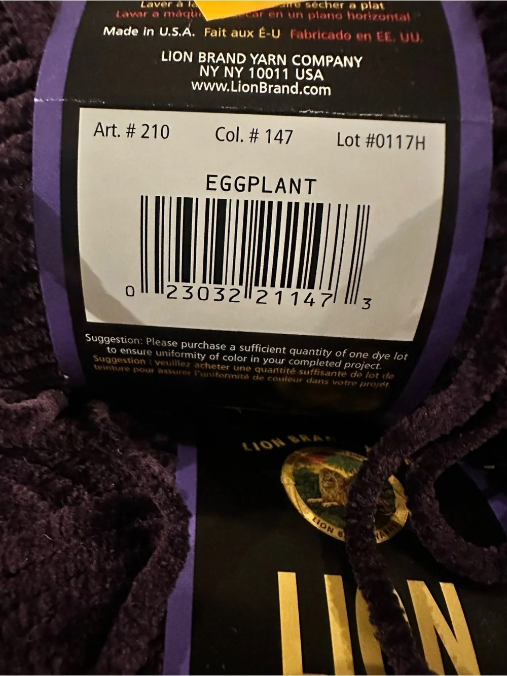 Lion Brand Yarn up sale